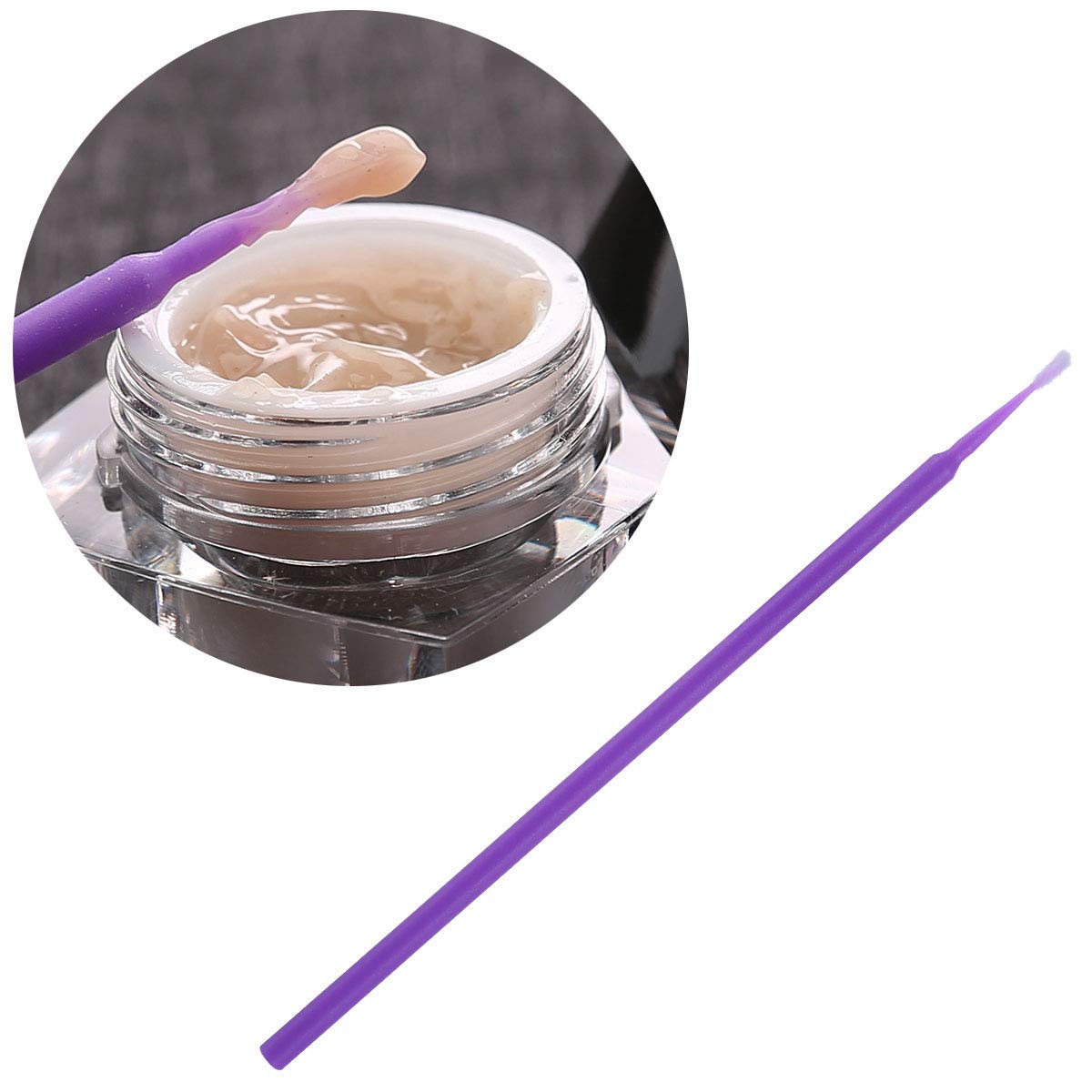 1000 microaplicadores desechables para extensiones de pestañas, aplicadores dentales, aplicadores de micro hisopos, aplicadores de micro pestañas,