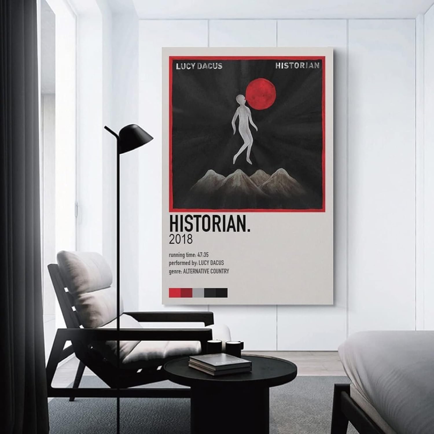 DAXXIN Lucy Dacus HISTORIAN 2018 1 – Póster en lienzo decorativo para pared, sala de estar, dormitorio, decoración, regalo, sin marco, estilo sin