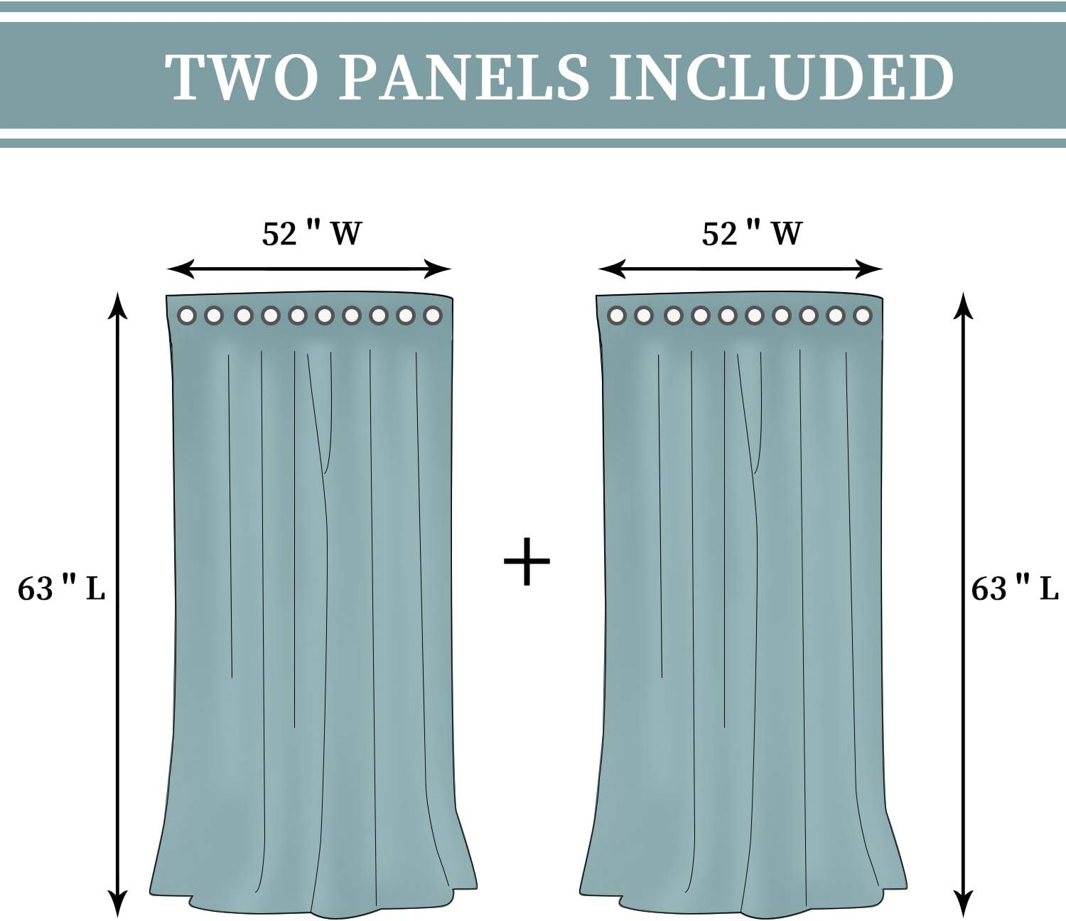 BGment Cortinas semitraslúcidas con aspecto de lino para dormitorio, con ojales, filtrantes de luz, cortinas de privacidad con textura casual para