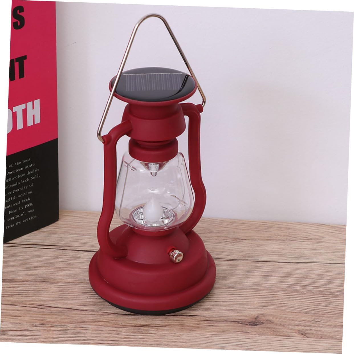 DOITOOL Luces solares de camping retro lámparas de queroseno retro antiguo lámpara de aceite LED linterna de supervivencia linterna de camping