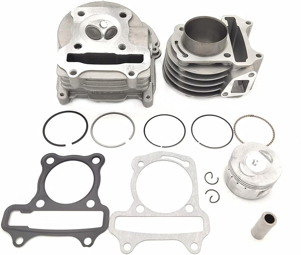 ZTDZZH 1.969 in Bore Cilindro Kit para GY6 50cc a 100cc Motor con 2.520 in Válvulas Scooter Taotao Kazuma ATV Ciclomotor