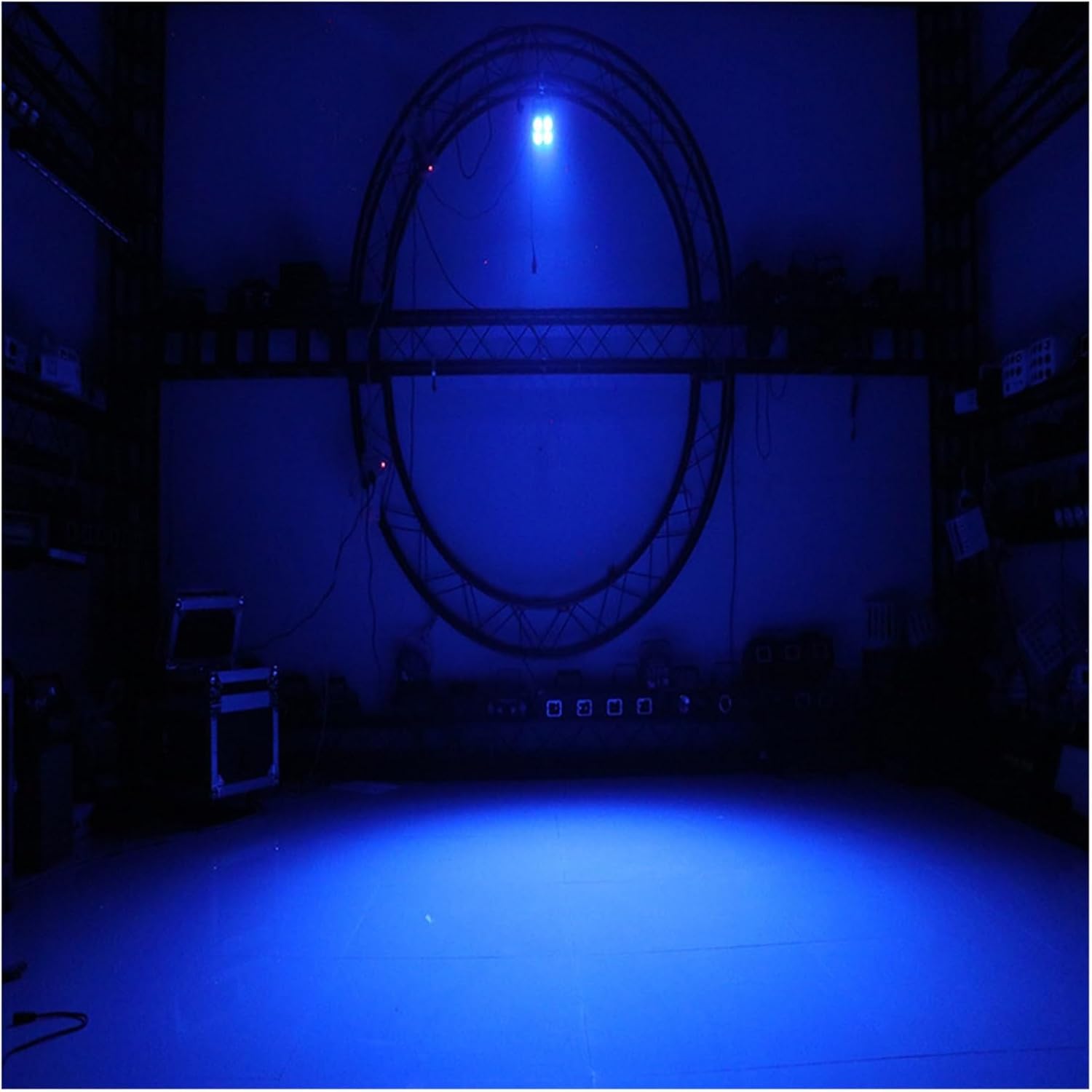 Portable Party Lights DJ Disco Lights, 25W Four Eyes LED Flat Par 4x8w RGBW 4IN1 Color Lighting DMX512 For Disco DJ Projector Machine Party