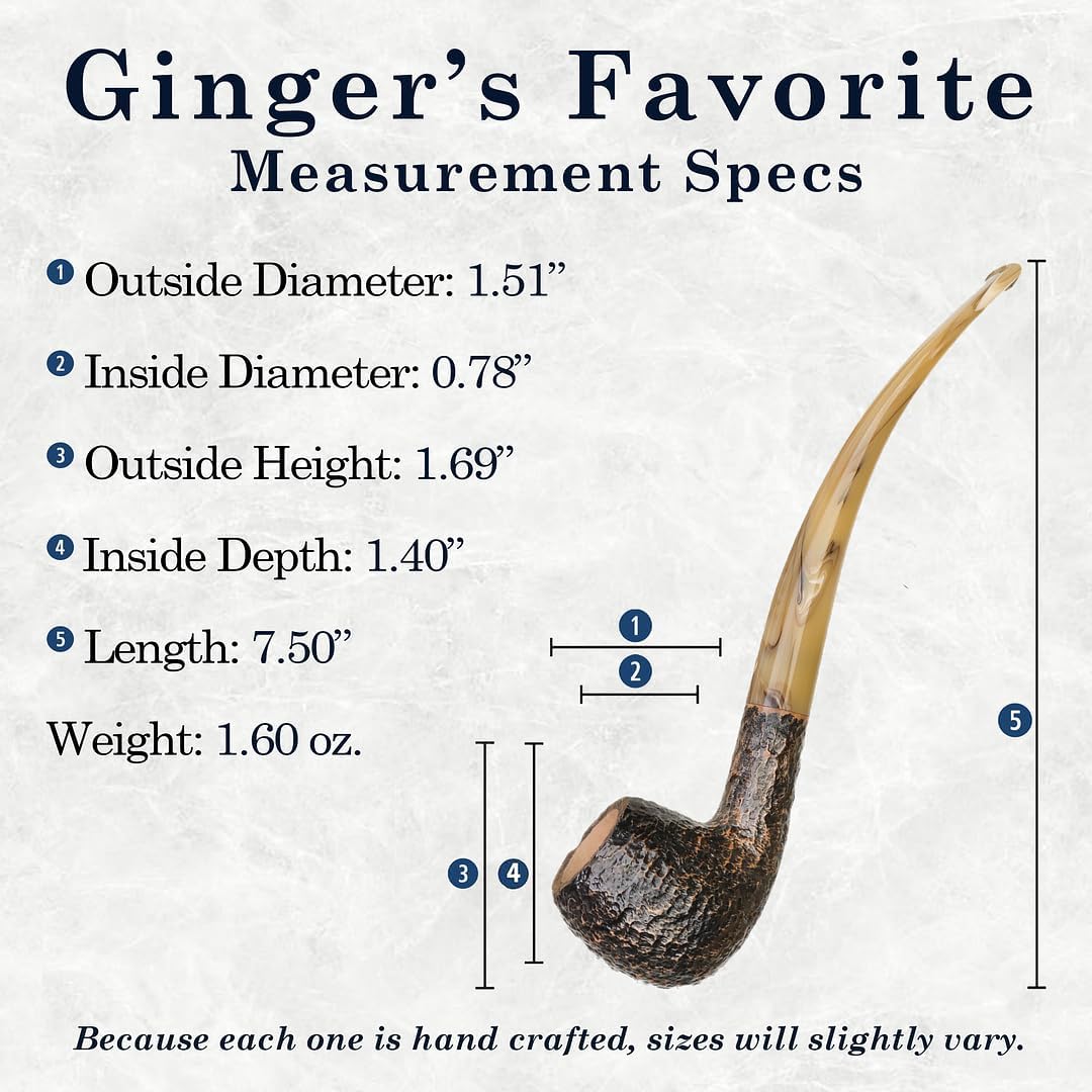 Savinelli El favorito de jengibre – pipa de tabaco italiana acabada a mano, pipa de madera de brezo para tabaco, pipa de tabaco hecha a mano de
