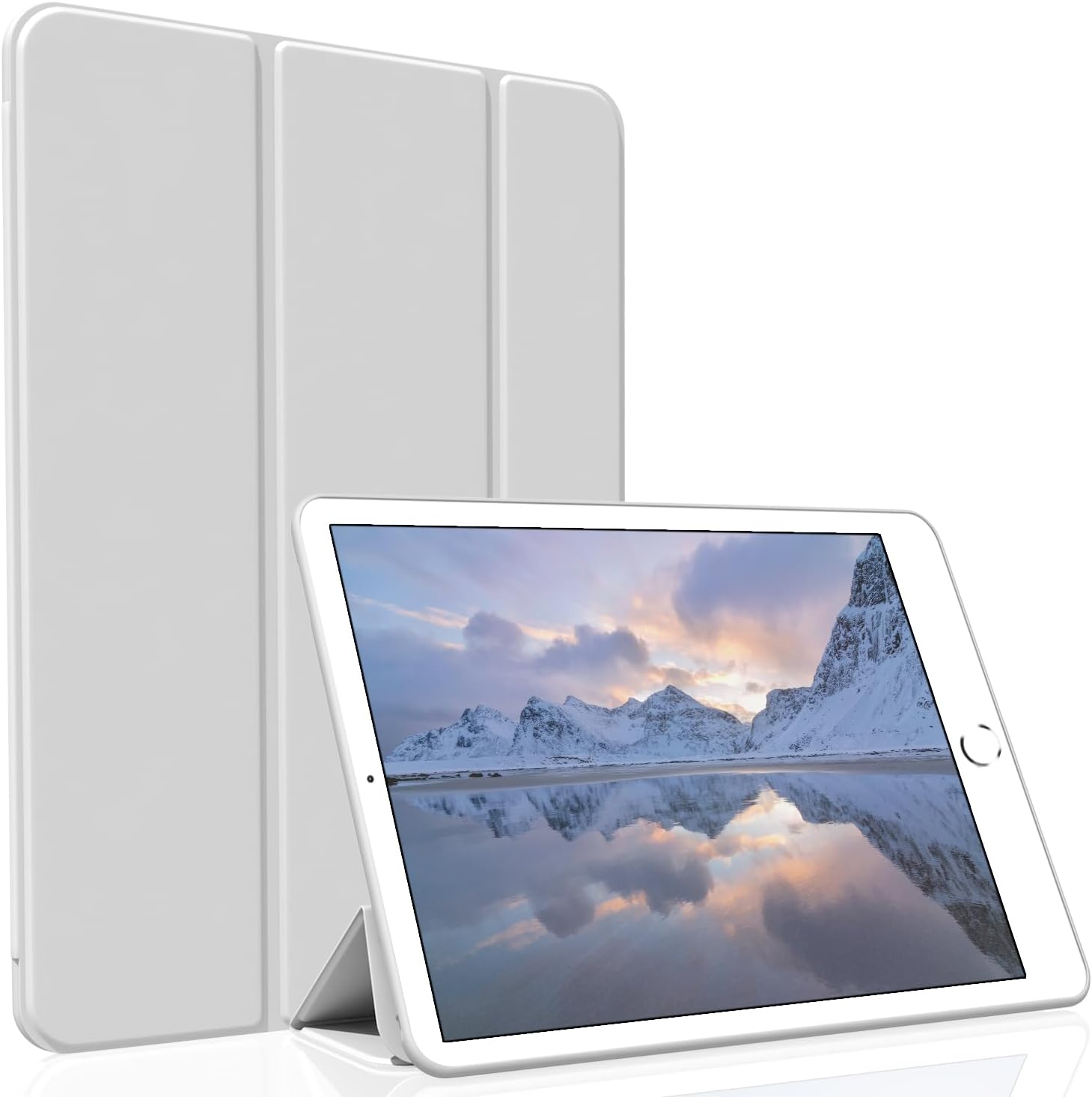 Divufus Funda para iPad Mini 4 (lanzado en 2015), ligero y delgado Auto SleepWake Trifold Stand Smart Cover, Funda de TPU suave para iPad Mini 4