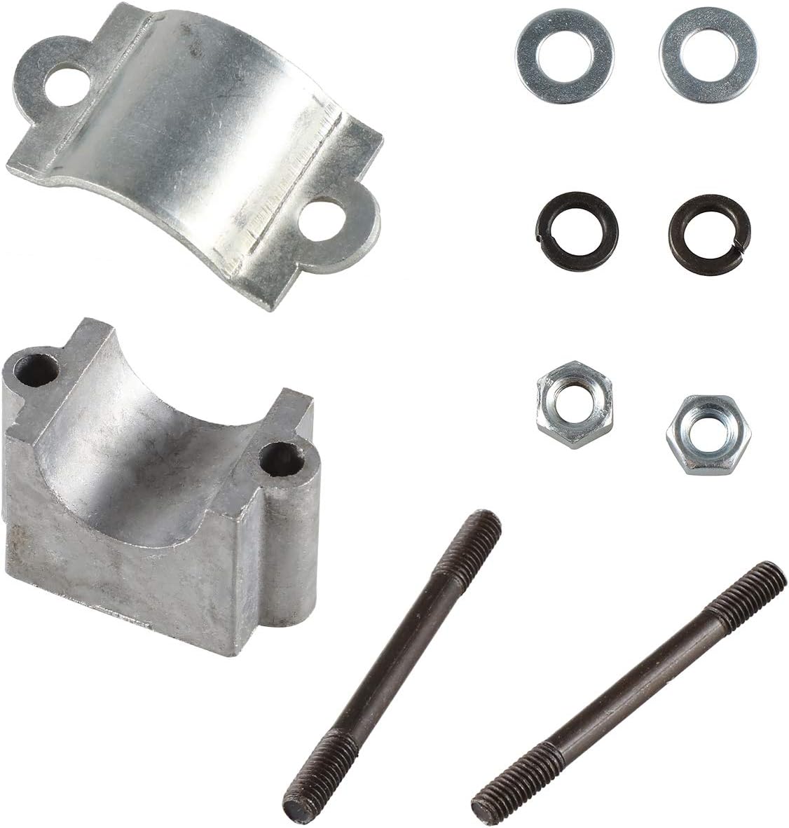 Juego de bloques de montaje de motor y pernos de 0.236 in para motor de motor, bicicleta motorizada a gas de 2 tiempos 49cc 50cc 60cc 66cc 80cc 100cc