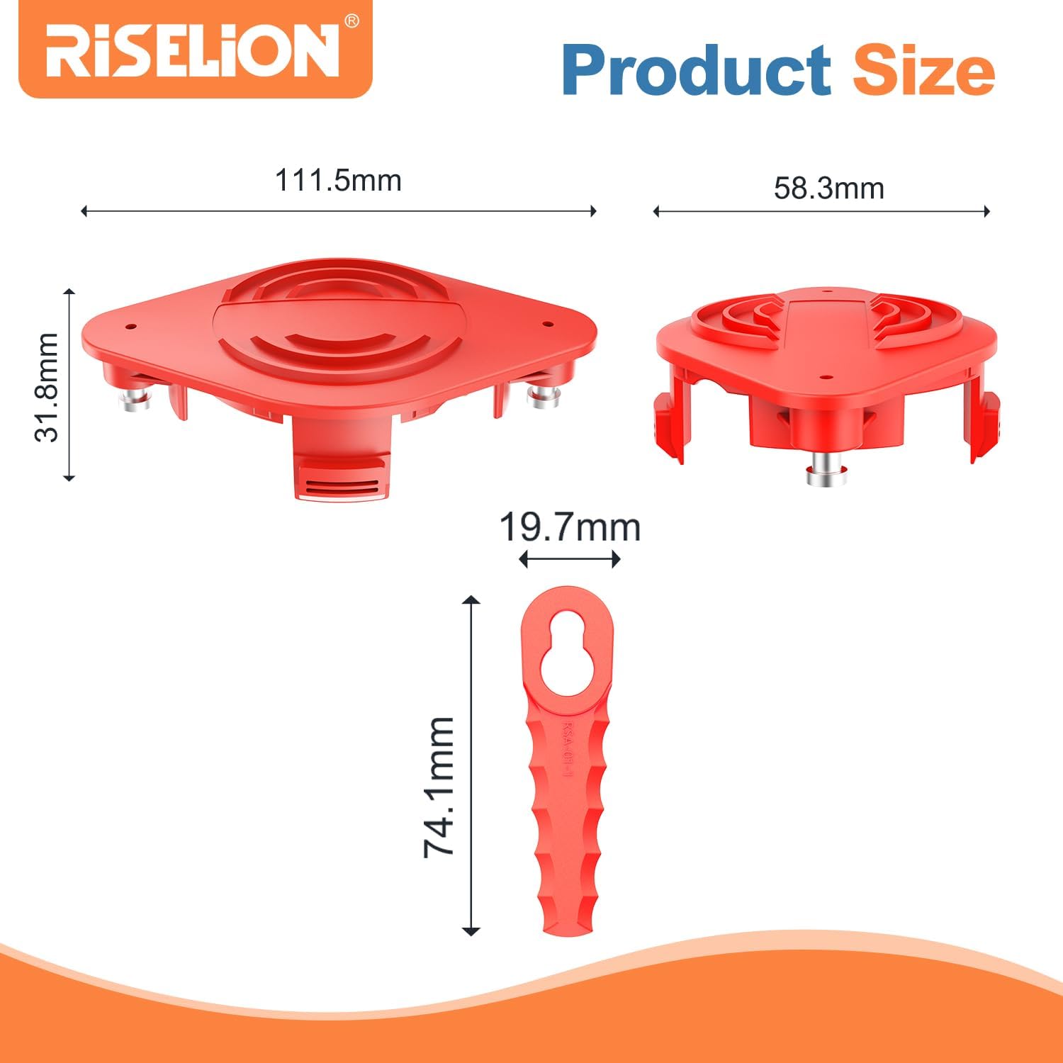 RISELION CRAFYSMAN – Carrete de repuesto para cabezal de recortadora con cuchillas, sistema de autoalimentación CRAFYSMAN CMZST065 duradero (1