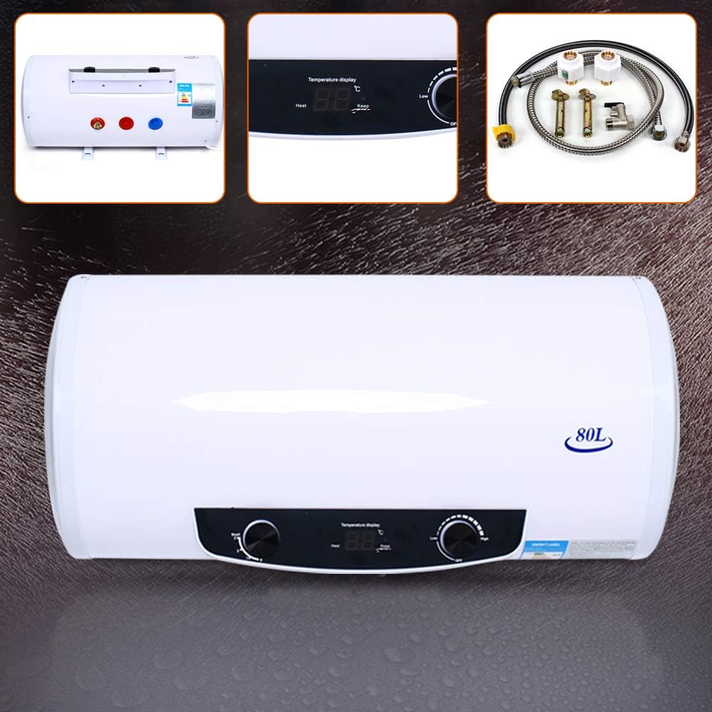 Calentador eléctrico de agua caliente, grifo de tanque de agua grande, grifo de calentamiento rápido, calentador de agua IPX4, nivel a prueba de