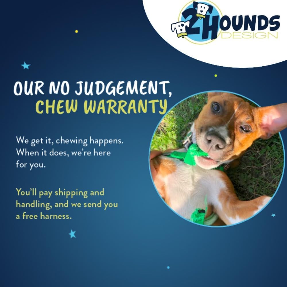 2 Hounds Design – Arnés para perro (libertad sin tirar), control ajustable, suave y cómodo para pasear perros fácilmente, para perros pequeños,