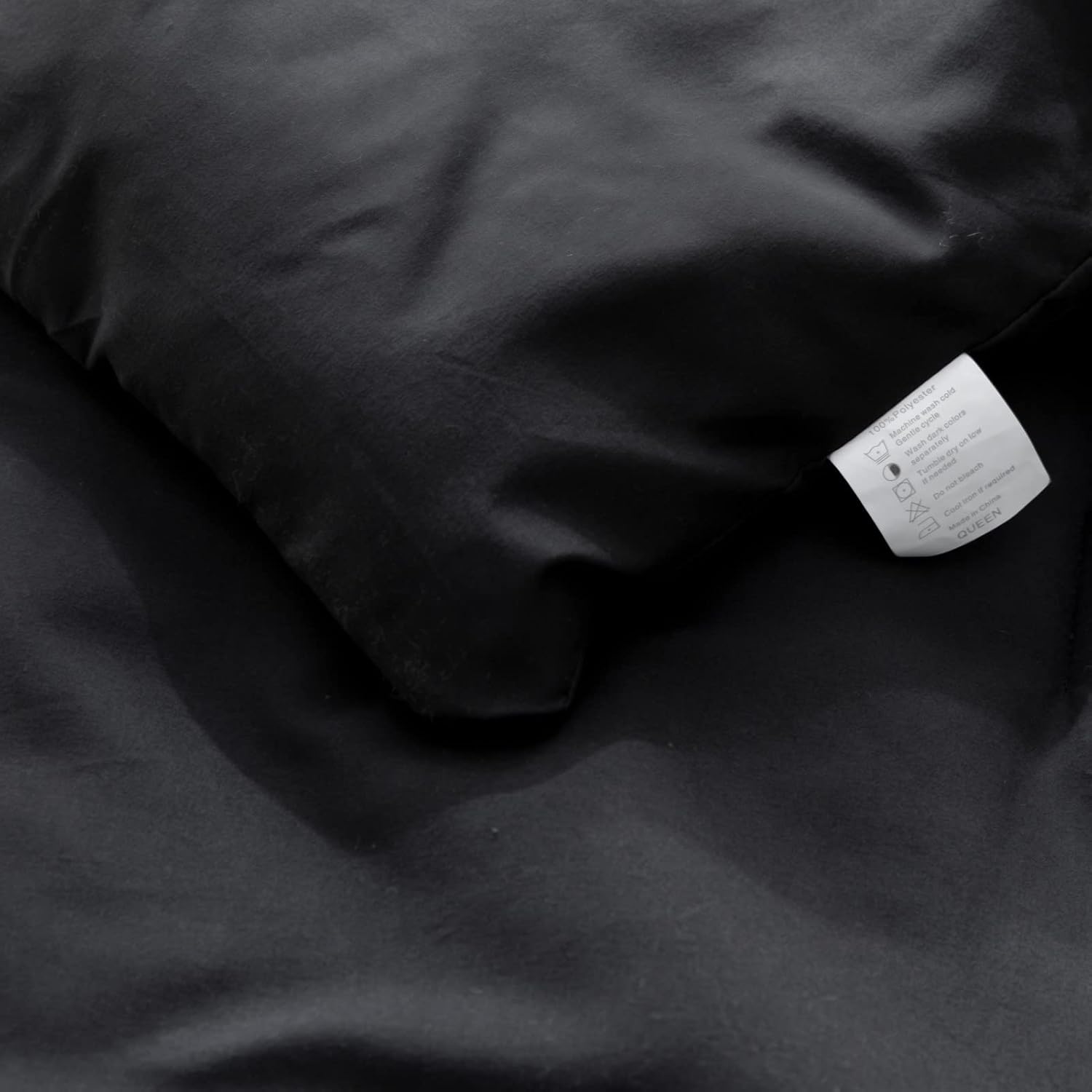 ROSGONIA Juego de edredón tamaño California King, color negro, 3 piezas (1 edredón bohemio Cal King y 2 fundas de almohada), ropa de cama para todas