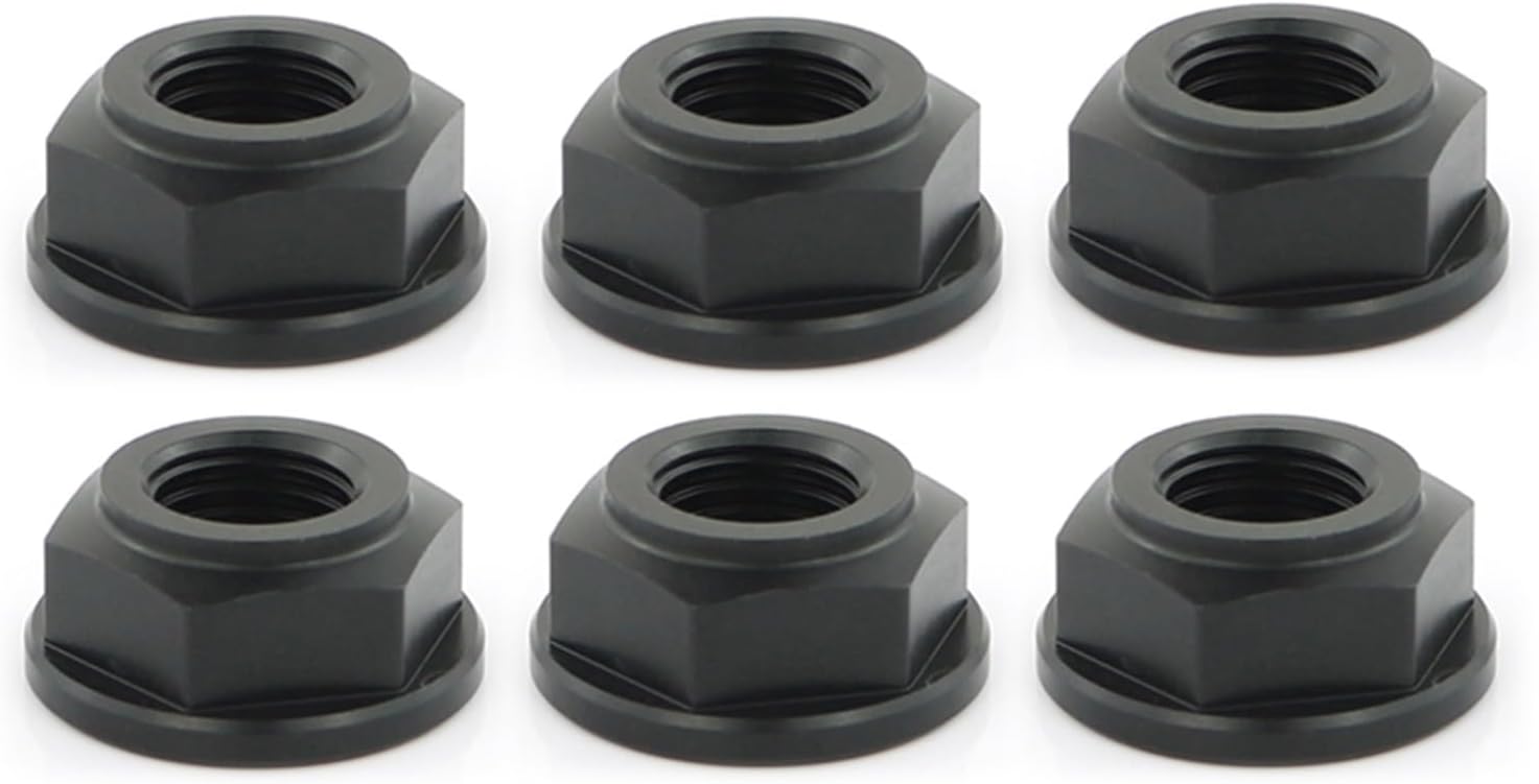 RijPex Tuercas dentadas traseras CNC T6-7075 M10x1.25 compatibles con Kawasaki 1000 650 Z1000 Z900 Z800 Z750 Z650 Z300 Z250 Z250SL Z125 Pro (Color