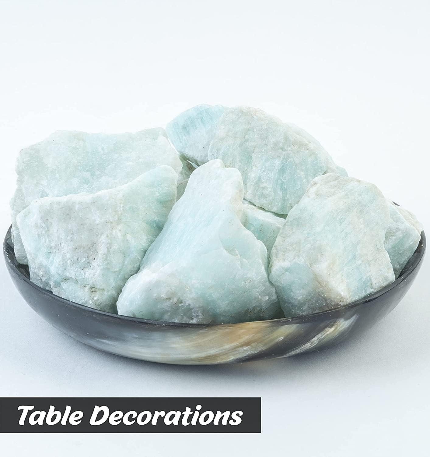 ZAICUS Rocas ásperas de aragonita azul para pulir, piedras crudas para pulir, hacer joyas, pulir, cabbing, lapidario, rocas fuentes, decoración,