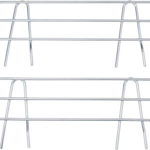 Repisa lateral de estante de alambre de 11 pulgadas de longitud, se adapta a estantes de alambre de 14 pulgadas de profundidad, color cromado, Repisa lateral de estante de alambre de 11 pulgadas de longitud, se adapta a estantes de alambre de 14 pulgadas de profundidad, color cromado,