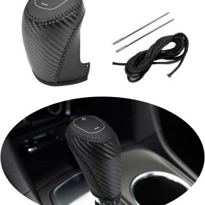 Funda protectora de piel auténtica automática para palanca de cambios para Chevrolet Equinox Malibu Chevy Accesorios (B2) Funda protectora de piel auténtica automática para palanca de cambios para Chevrolet Equinox Malibu Chevy Accesorios (B2)