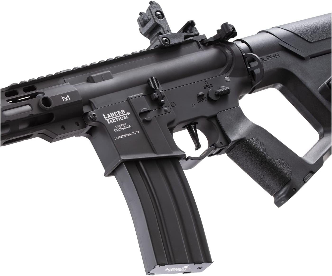 Lancer Tactical Gen 2 Proline Enforcer Blackbird M4 Full Metal Airsoft Rifle wTwo Magazines (ETU & Mosfet Included)