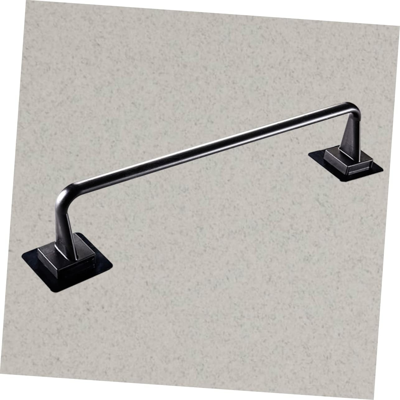 OSALADI Toallero autoadhesivo para toallas de pared, 2 piezas, soporte para toallas de pared, bata negra, toallero de plástico, estante de