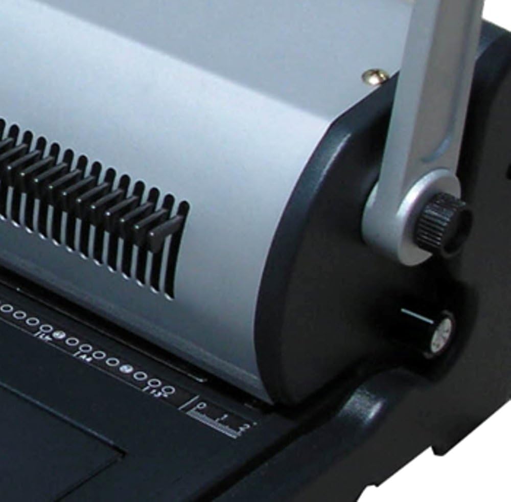 Tamerica TCC-SP41 Máquina de encuadernación en espiral resistente con pasadores totalmente desacoplables, 20 hojas de papel de 20 libras máx.