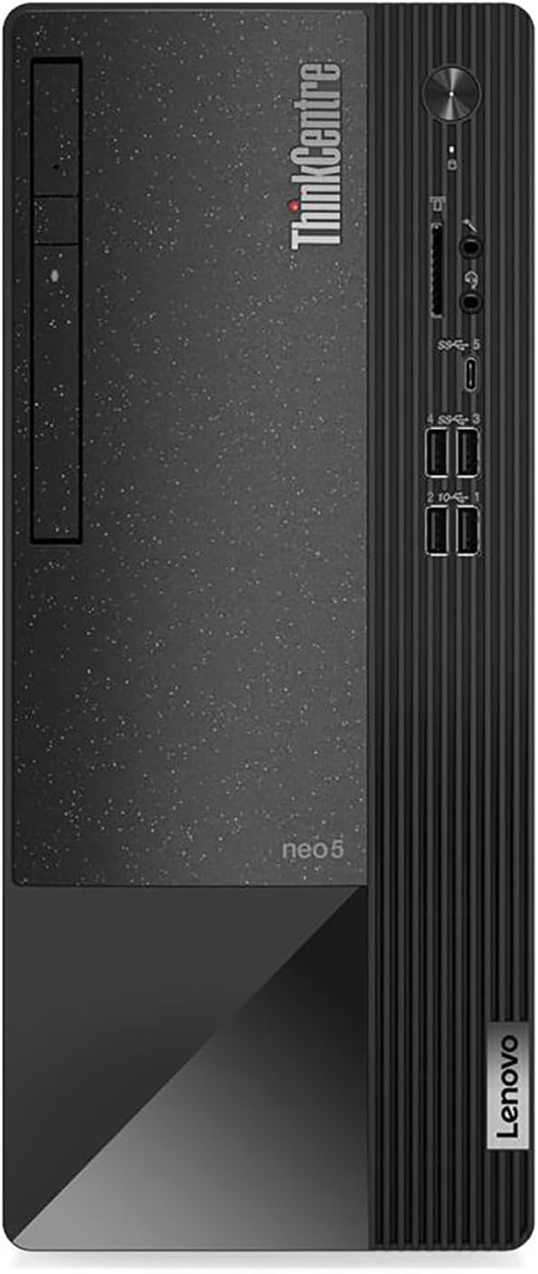 Lenovo ThinkCentre 50T Tower Business Desktop Computer, 12 generación Intel Hexa-Core i5-12400 (Beat i7-11700), 64GB DDR4 RAM, 6TB SSD, DVDRW,