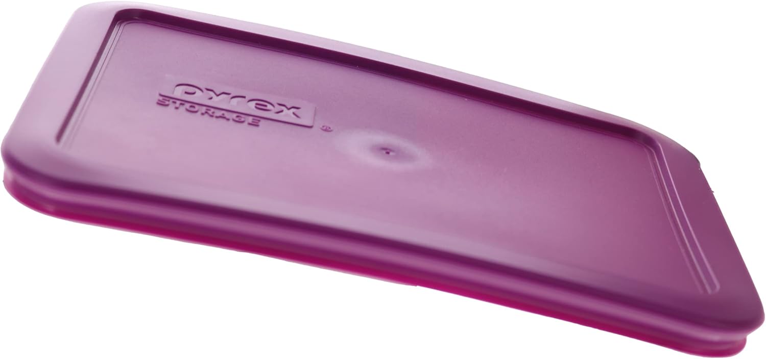 Pyrex 7210-PC – Tapa de repuesto de plástico para almacenamiento de alimentos, de 3 tazas, fabricada en Estados Unidos, paquete de 2