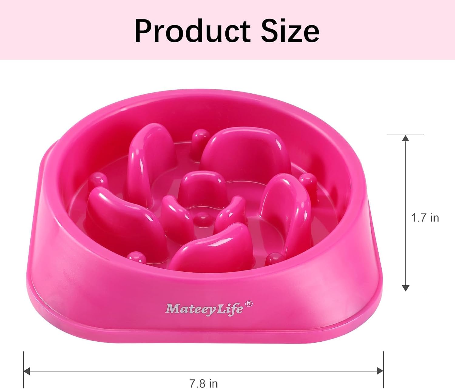 MateeyLife Cuencos de alimentación lenta para perros, rompecabezas antiasfixia, cuencos de comida para perros, cuencos interactivos antideslizantes