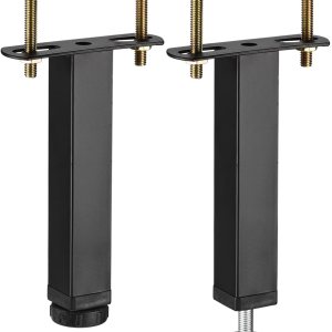 uxcell 2 juegos de patas de soporte de marco de cama de altura ajustable, patas de soporte de listones centrales de cama (180mm-200mm7.1″-7.9″) uxcell 2 juegos de patas de soporte de marco de cama de altura ajustable, patas de soporte de listones centrales de cama (180mm-200mm7.1″-7.9″)