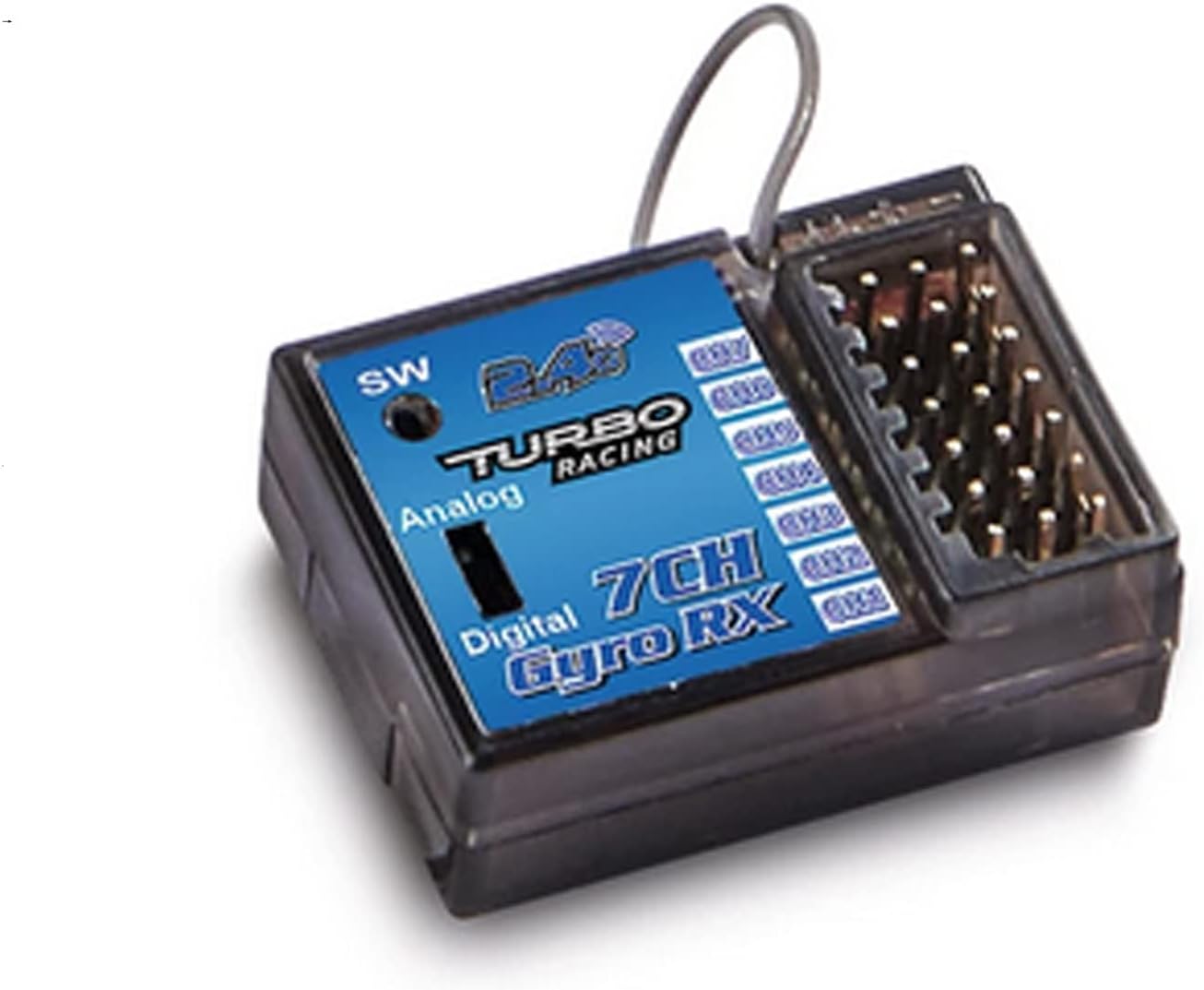 Receptor digital TB-RX200 de 7 canales de 2,4 GHz para Turbo Racing V3.1 System TB-TX2 Transmisor RC Coche Barco