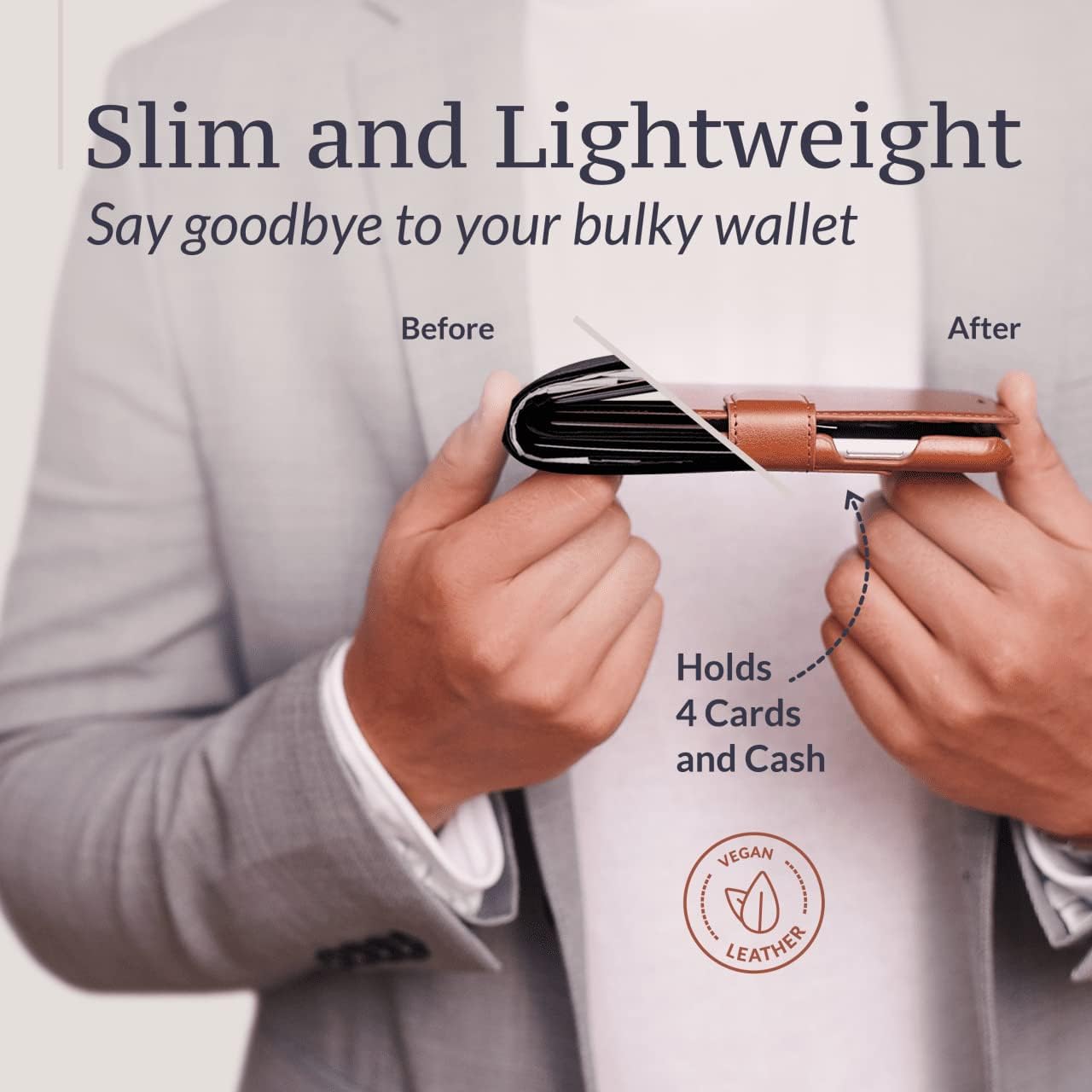 LUPA Legacy Funda tipo cartera para iPhone 11 para mujeres y hombres – Funda con tarjetero – delgada + duradera – Funda de piel sintética para