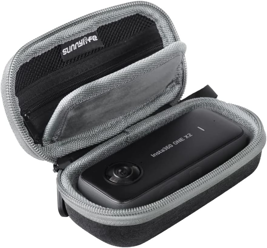 Estuche de transporte portátil Mini bolsa de almacenamiento EVA a prueba de golpes bolsa de protección de cámara dura para cámara Insta360 ONE X3