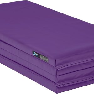 Z Athletic Colchoneta plegable para gimnasia y acrobacia, 4 pies x 8 pies x 2 pulgadas Z Athletic Colchoneta plegable para gimnasia y acrobacia, 4 pies x 8 pies x 2 pulgadas