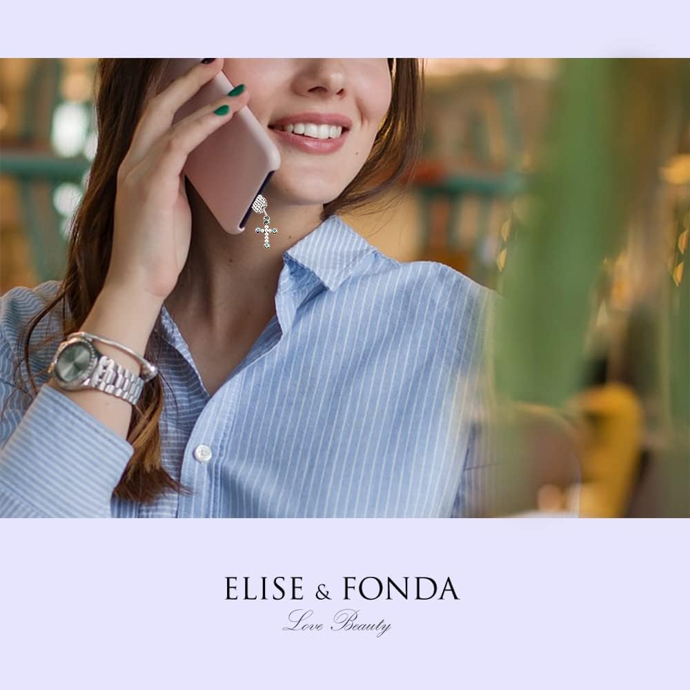 ELISE & FONDA TP83 Tipo-C Puerto de carga USB Crystal Anti Dust Plug Little Cross Cell Phone Charm para Samsung GalaxyHuaweiOnePlusXiaomioppo Nuevos