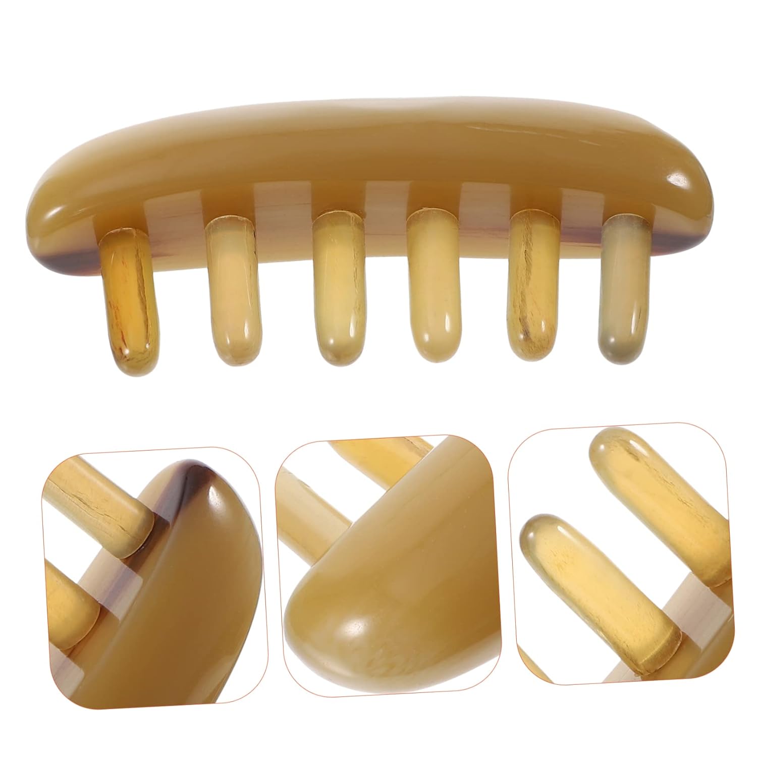 Beavorty Masajeadores de peine de masaje para cuello, masajeador de cuero cabelludo, peine masajeador corporal, peine Gua Sha, herramientas para el