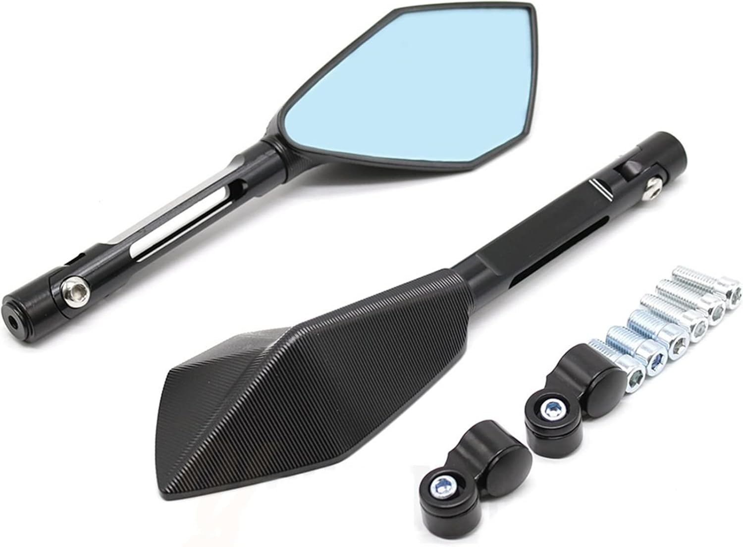 Motorcycle Rear View Mirror CNC Aluminum Blue Anti-Glare Side Retrovisor Mirrors for Kawasaki for VERSYS 1000 2012-2021 Mirrors