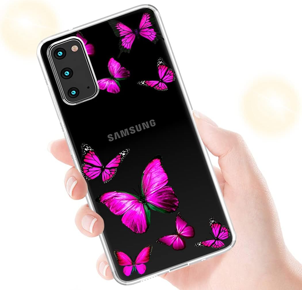Tothedu Funda de teléfono para Galaxy S20 5G de 6.2 pulgadas (no compatible con S20 FE), Samsung S20 para niñas, transparente, delgada, a prueba de