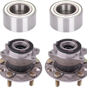 SCITOO 4 unidades de cojinete de rueda delantera y trasera 510090 512333 para Dodge Caliber 2007-2008, para Jeep Compass 2007-2010, para Jeep SCITOO 4 unidades de cojinete de rueda delantera y trasera 510090 512333 para Dodge Caliber 2007-2008, para Jeep Compass 2007-2010, para Jeep