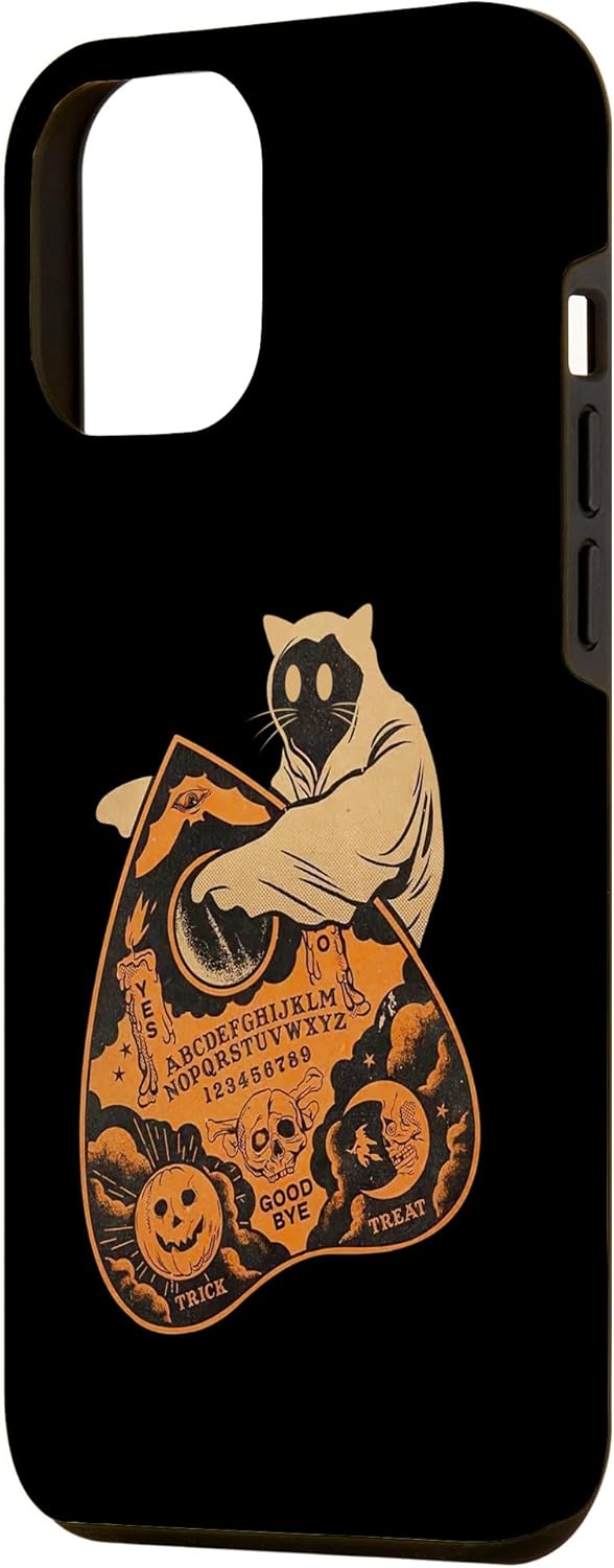iPhone 14 Pro Max Gato Negro Ouija Spirit Board Wicca Witch Craft Halloween Case