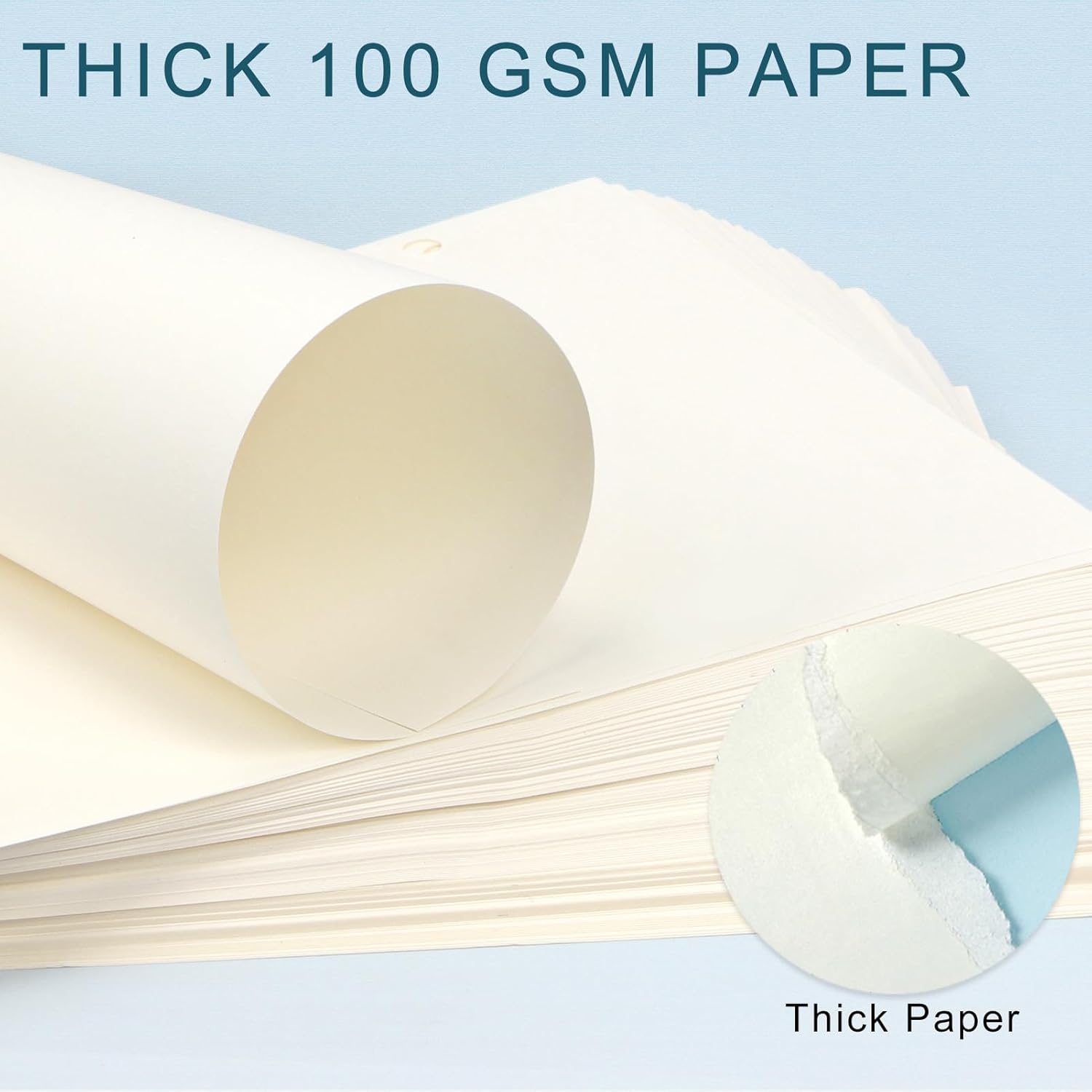 Toplive – Papel de repuesto A5, 4 unidades Toplive de 100 GSM de papel grueso recargable con 6 agujeros, hojas sueltas, 180 hojas (360 páginas) para