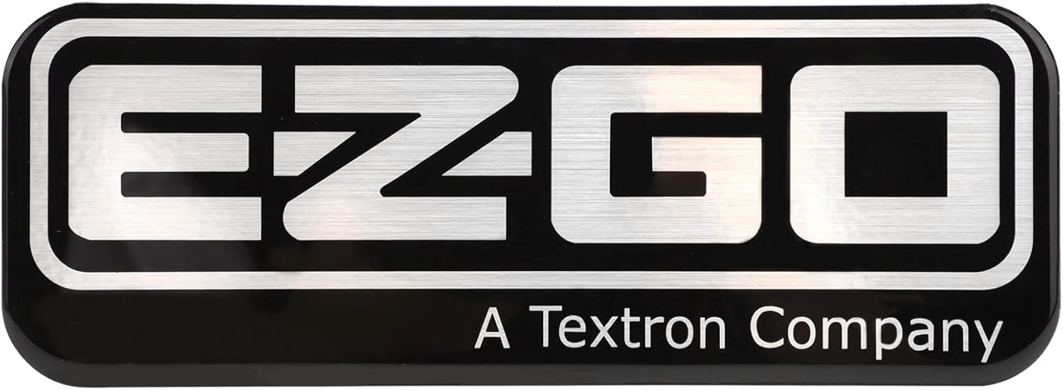 Roykaw EZGO RXV – Placa de identificación frontal para carrito de golf para modelos eléctricos y de gas 2008 en adelante, reemplaza al OEM # 606405