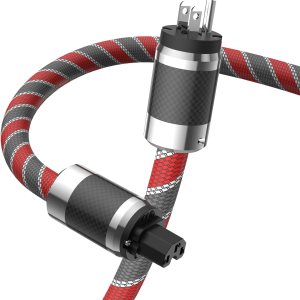 Tertullus Cables de alimentación de alta fidelidad 5N OFC AC Cable de alimentación principal de EE. UU. con enchufe de fibra de carbono IEC320-C15 Tertullus Cables de alimentación de alta fidelidad 5N OFC AC Cable de alimentación principal de EE. UU. con enchufe de fibra de carbono IEC320-C15