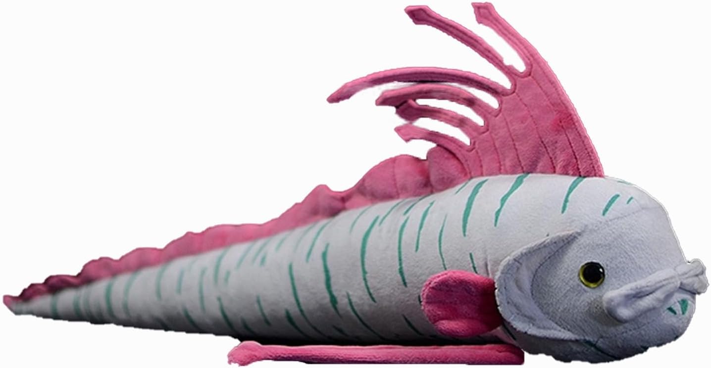 BABY FRANKIEZHOU Animales de peluche de pez remo de simulación de 26 pulgadas, lindo peluche de pez remo suave, almohadas decorativas para