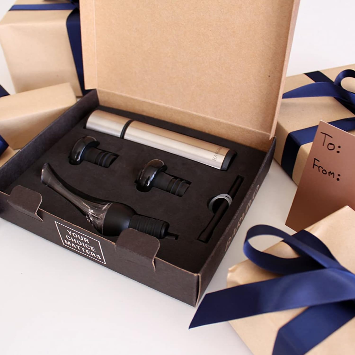 BARVIVO Kit de conservador de vino de alta calidad, tapones para botellas de vino extra fáciles de usar y bomba de vino al vacío, mantiene el vino