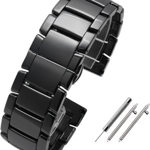 RAYESS Correa de reloj inteligente de 0.787in 0.866in pulsera de cerámica para Samsung Gear S2 S3 S4 correa de repuesto para Huawei watch2 Pro gt2 RAYESS Correa de reloj inteligente de 0.787in 0.866in pulsera de cerámica para Samsung Gear S2 S3 S4 correa de repuesto para Huawei watch2 Pro gt2