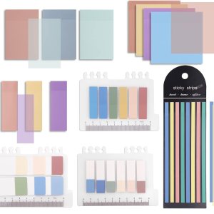 Morandi – Juego de 960 hojas adhesivas translúcidas, 3 x 3 pulgadas2.7 x 3.8 pulgadas, notas adhesivas transparentes, pestañas de índice escribibles Morandi – Juego de 960 hojas adhesivas translúcidas, 3 x 3 pulgadas2.7 x 3.8 pulgadas, notas adhesivas transparentes, pestañas de índice escribibles