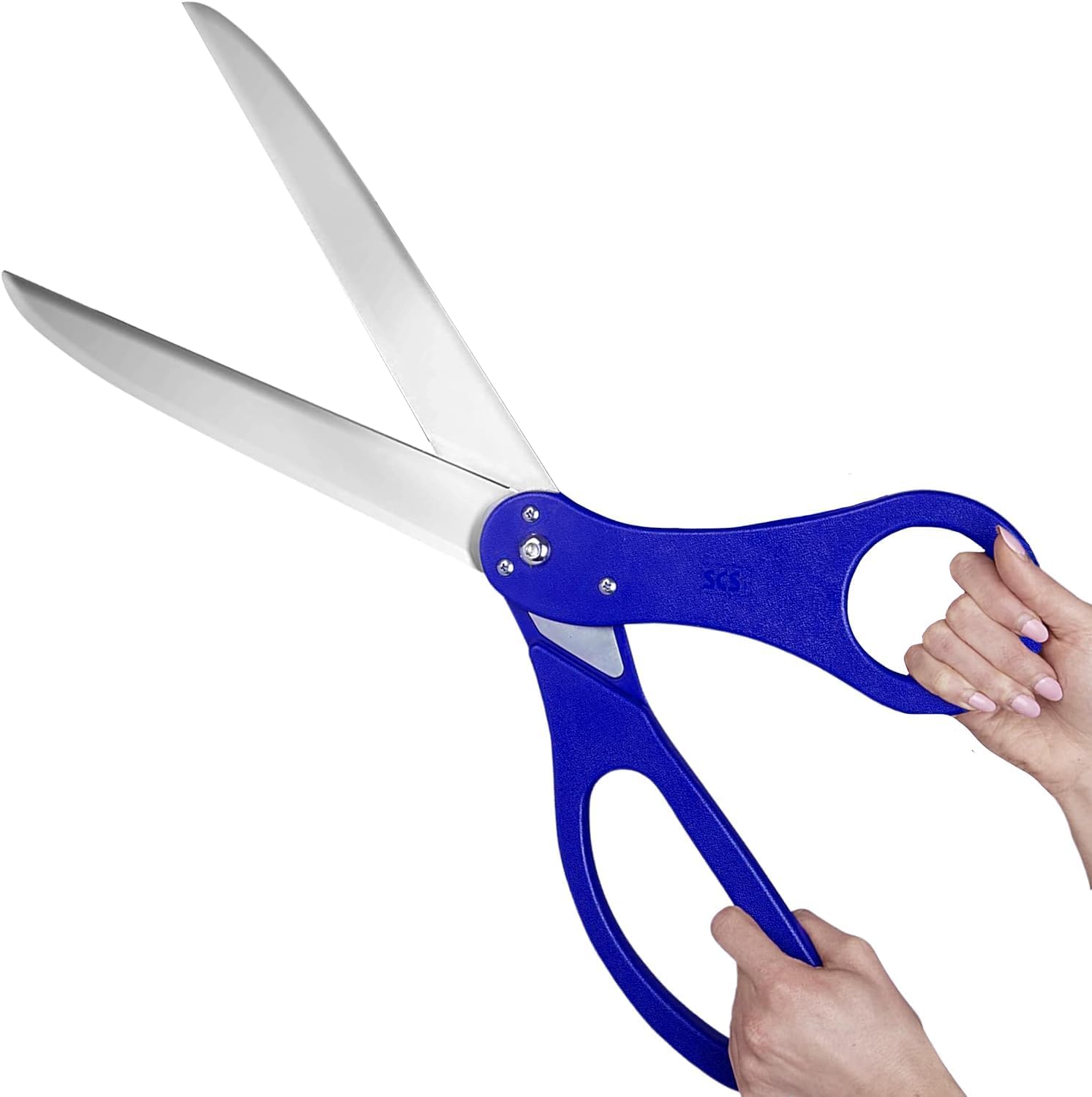 Tijeras azules de gran apertura de 25 pulgadas  Tijeras gigantes azules para ceremonia de corte de cinta, tijeras de alta resistencia, tijeras de