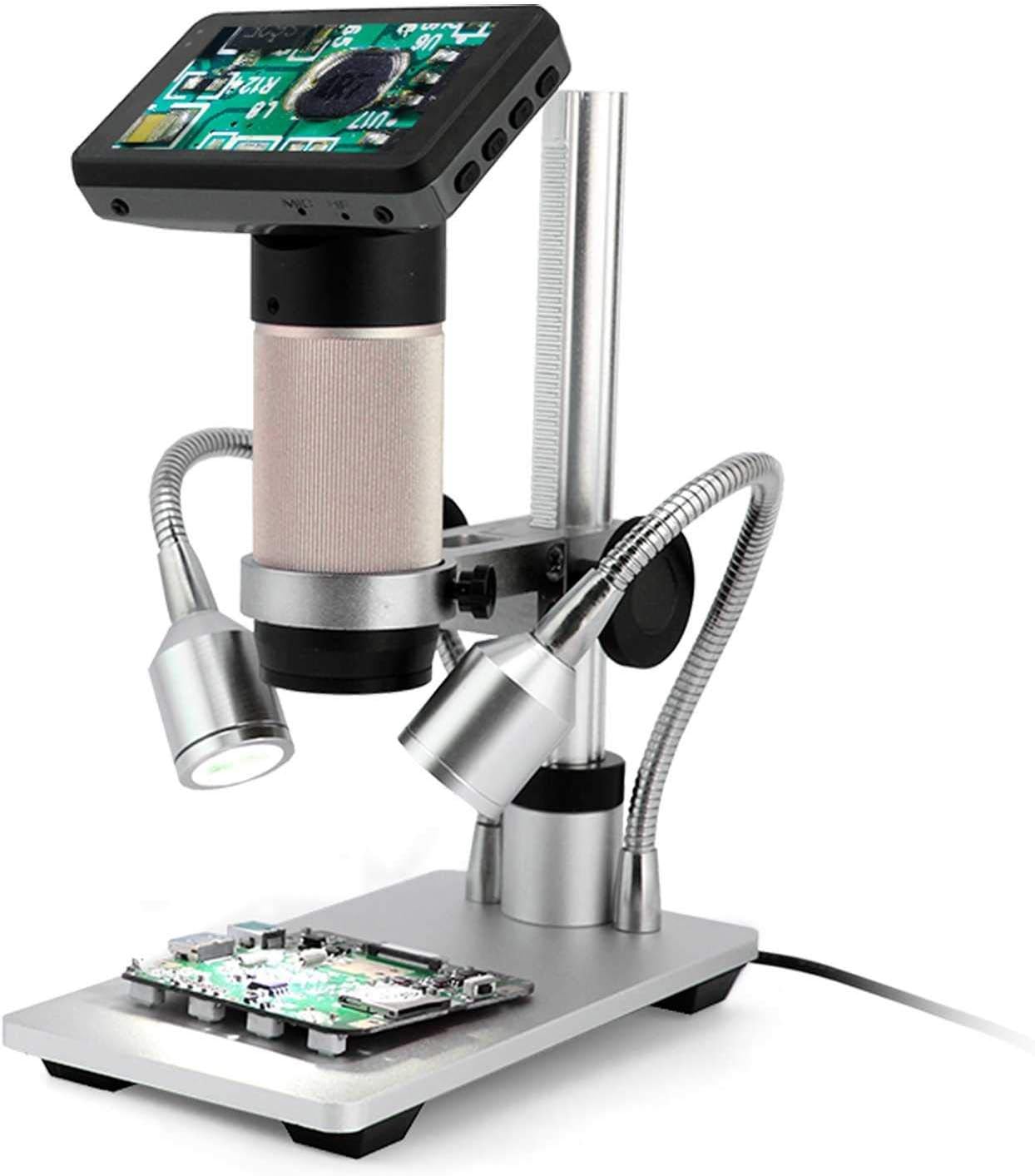 Andonstar Microscopio digital HDMI ADSM201 con sensor de 3MP HD y lente industrial para PCB CPU SMT soldadura y reparación de teléfonos