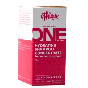 Ethique Champú hidratante concentrado para cabello equilibrado a seco, sin plástico, vegano, sin crueldad, ecológico, hace botella de champú de Ethique Champú hidratante concentrado para cabello equilibrado a seco, sin plástico, vegano, sin crueldad, ecológico, hace botella de champú de