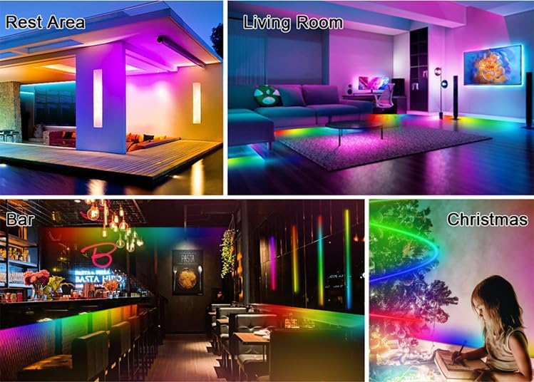 KWMSTPLT WS2812b – Tira de píxeles LED direccionable individualmente de 300 píxeles 5 M, programable, a todo color, SMD 5050 RGB, tira flexible de