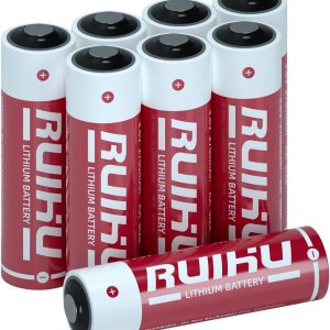 Paquete de 8 baterías de litio ER14505 LS14500 de 3.6 V, tamaño AA 2700 mAh batería de cloruro de tionilo de litio (Li-SOCl2) certificado Paquete de 8 baterías de litio ER14505 LS14500 de 3.6 V, tamaño AA 2700 mAh batería de cloruro de tionilo de litio (Li-SOCl2) certificado