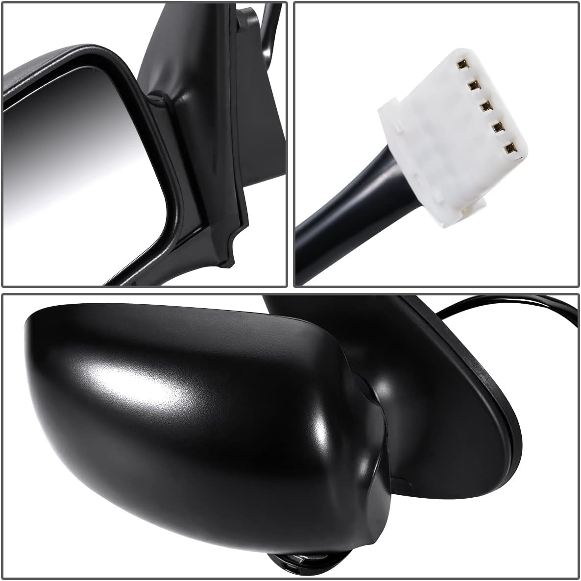 DNA Motoring OEM-MR-NI1320148 Espejo retrovisor plegable con calefacción eléctrica del lado izquierdo compatible con VillagerQuest 1999-2002