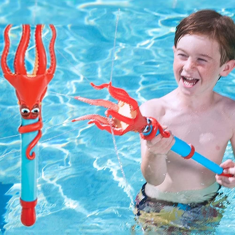 Juguete de agua de animales marinos para niños, juguete de disparo en forma de animal, pulpo, pez payaso, juguete de verano, al aire libre,