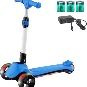 Scooter para niños, 3 alturas ajustables, mango en forma de C, diseño de dirección inclinada, scooter de 3 ruedas para niños de 3 a 12 años, los Scooter para niños, 3 alturas ajustables, mango en forma de C, diseño de dirección inclinada, scooter de 3 ruedas para niños de 3 a 12 años, los