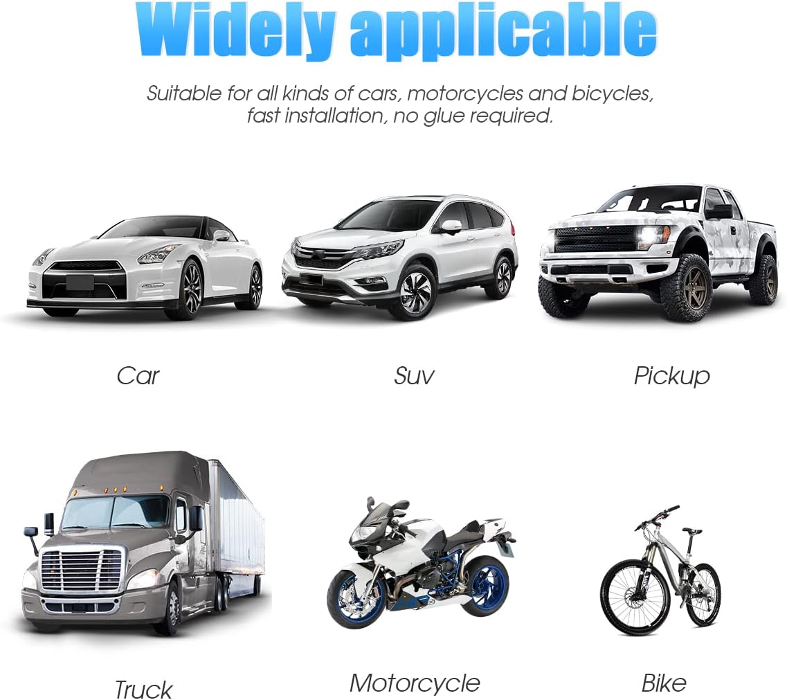 12 tapas luminosas para válvulas de neumáticos de automóvil, tapas de vástago de válvula de bandera estadounidense, tapas de aire universales